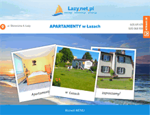 Tablet Screenshot of apartamenty.lazy.net.pl
